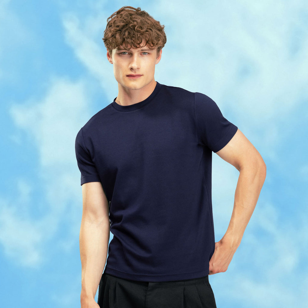 The Ultimate Comfort Tee - (color - Navy)