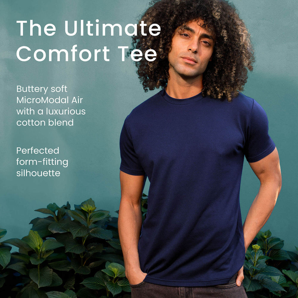 The Ultimate Comfort Tee (color - Navy)