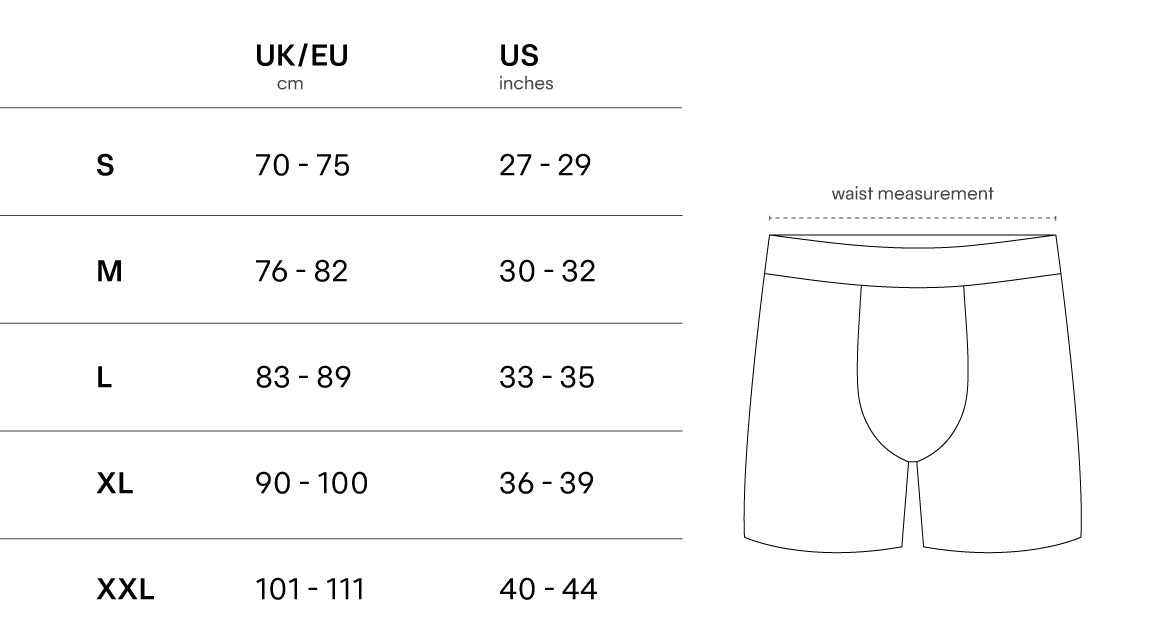 Product Size Guide - Desktop