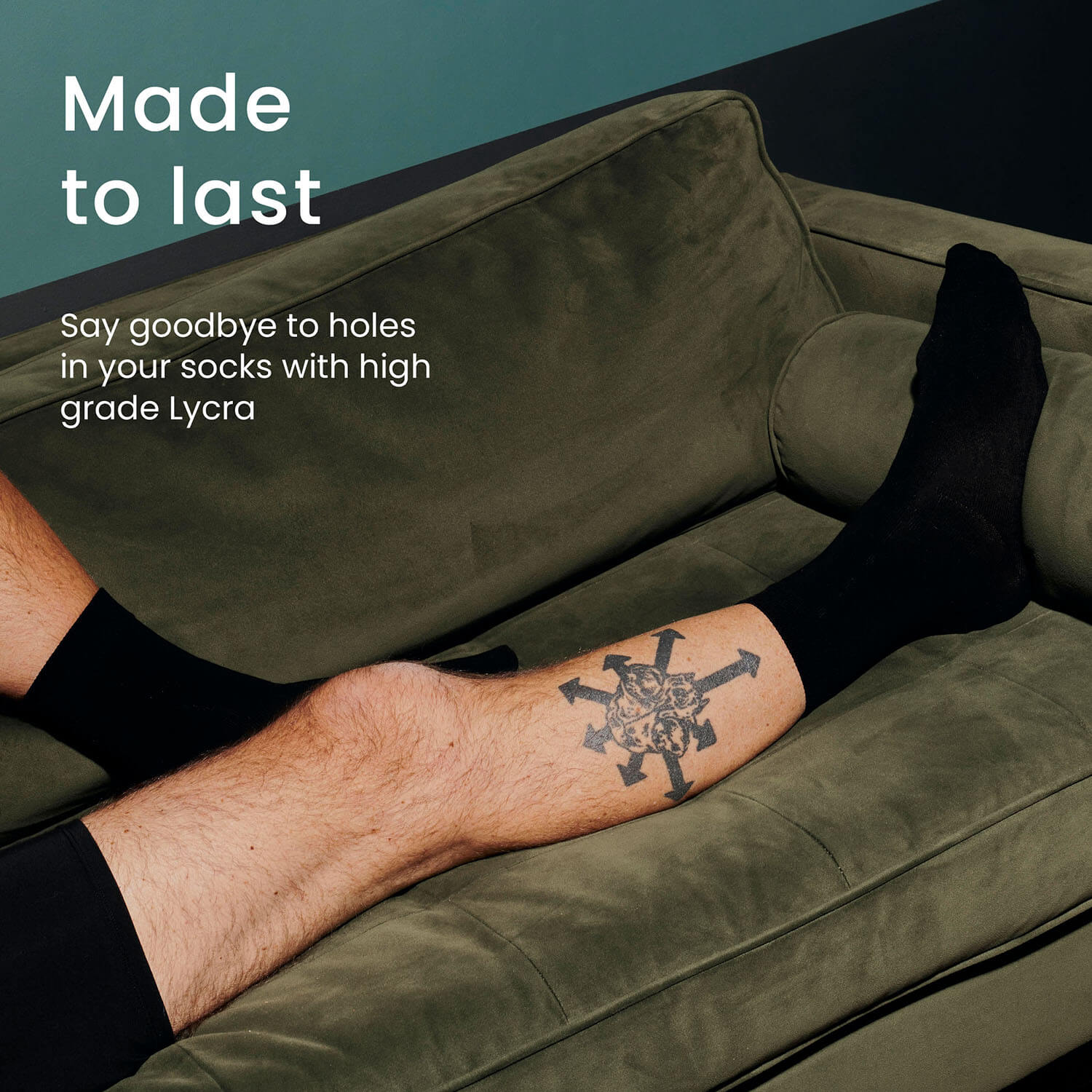 MicroModal Socks (color - Black, Cobalt & Charcoal)
