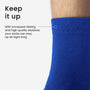 MicroModal Socks (color - Dark, Cobalt & Charcoal)