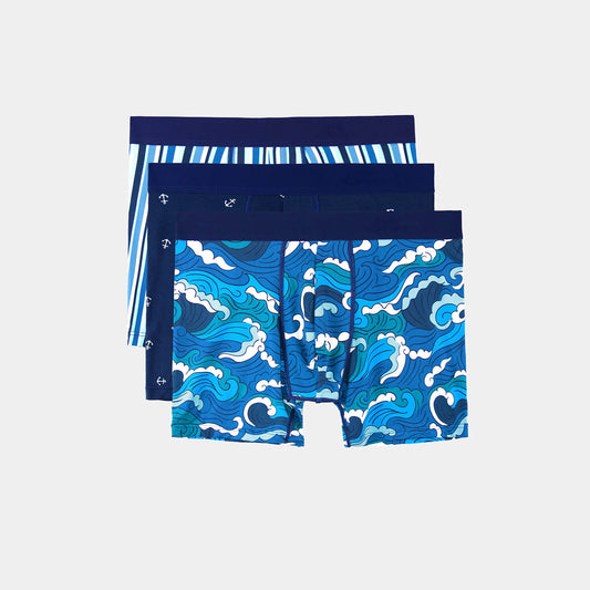 Boxer Briefs (color - Smooth Sailing Collection)