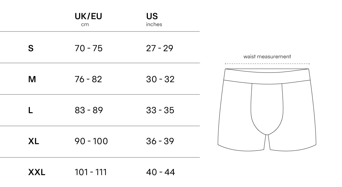 Product Size Guide - Desktop